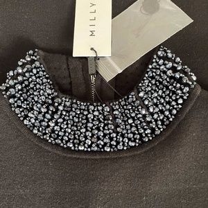 Milly Gem Collar Sheath Dress